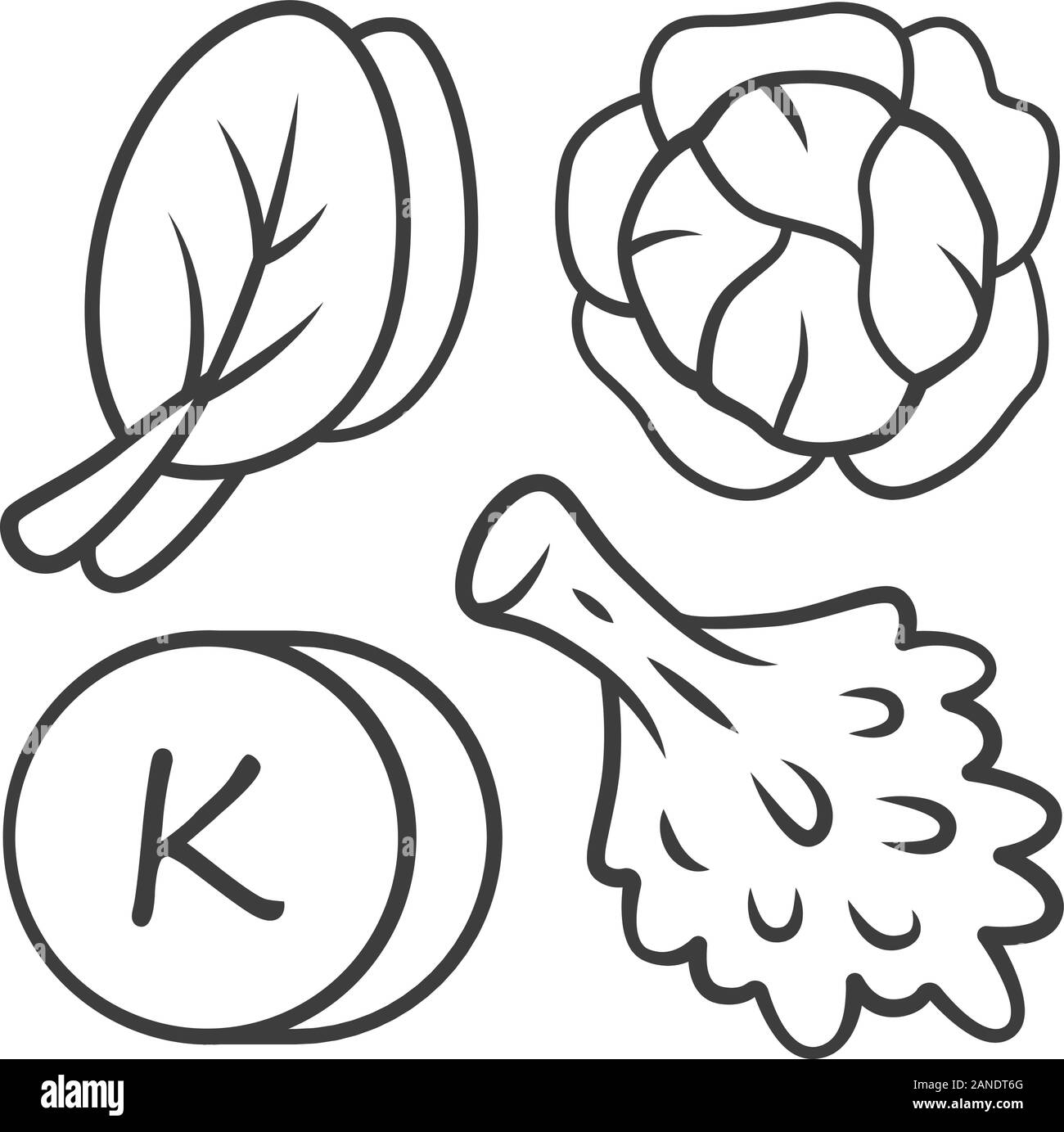 Vitamin k logo Black and White Stock Photos & Images Alamy