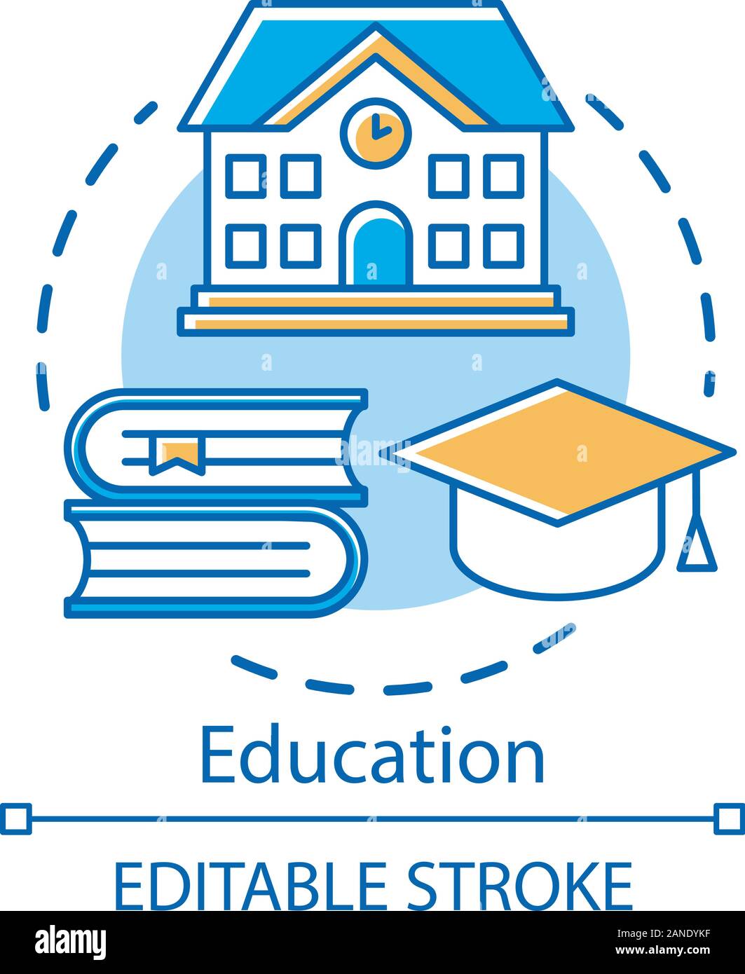Education concept icon. Knowledge transfer. Teaching, learning skills ...