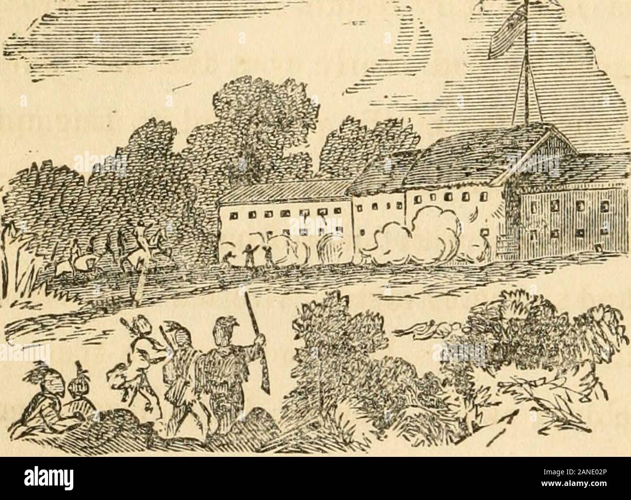 Thrilling adventures among the early settlers, embracing desperate encounters with Indians, Tories, and refugees; daring exploits of Texan rangers and others .. . and children; and a few of the garrison, myself among thenumber, thought our commander made too light of even a possibledanger, considering how many helpless beings there were under hischarge, who might fall victims to the slightest neglect; but the11 162 THE MASSACRE AT FORT MIMMS. majority of the men thought with Beasly, that if even the report ofthe Indians being abroad in great numbers was true, they would notattack a place where Stock Photo