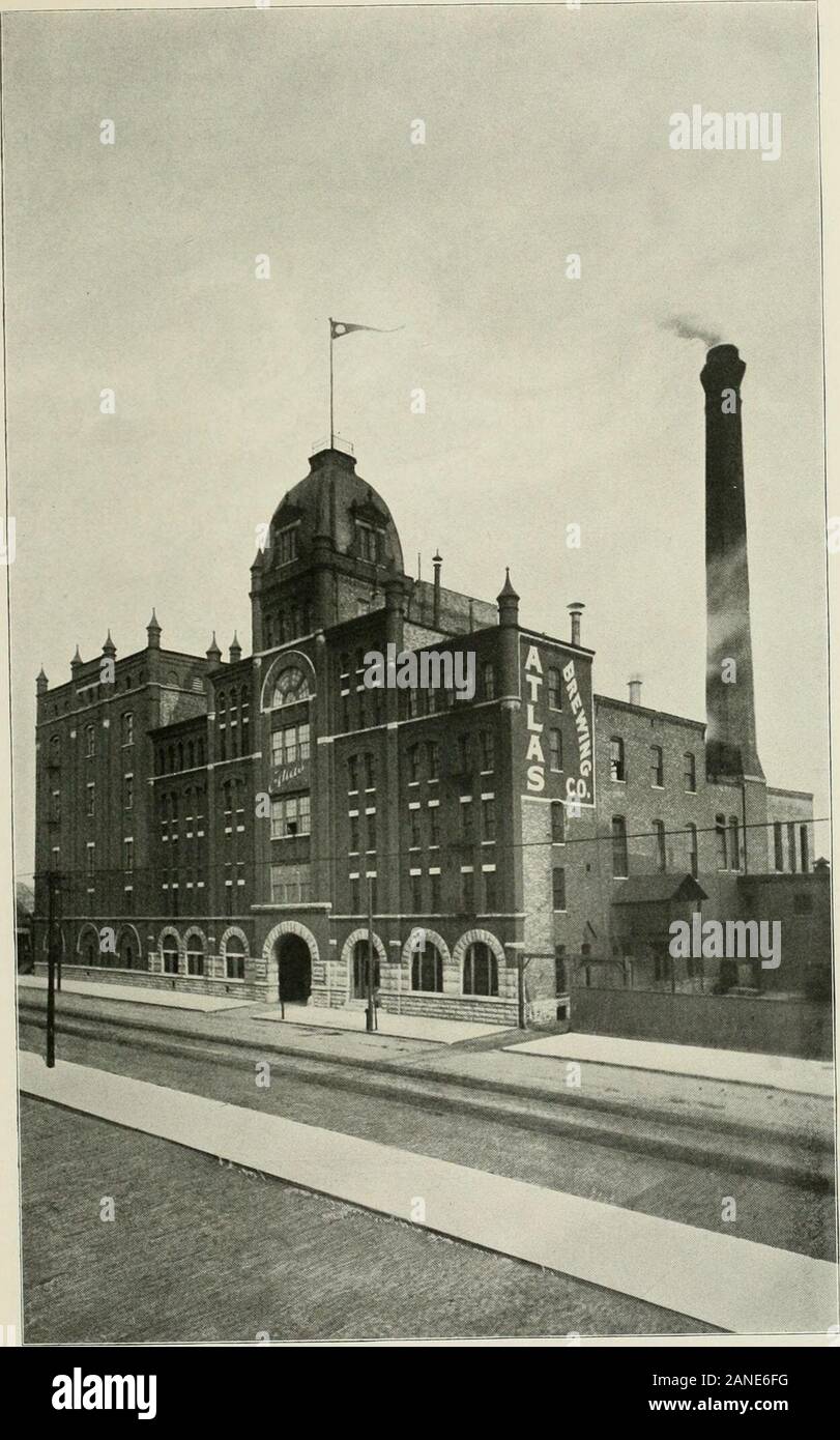 Notable men of Chicago and their city . AMERICAN RADIATOR COMPANY 16. ATLAS  BREWING CO.-The AUas B,e«.„. Co,„pa„,;s plant isnne or &lt;i,e «^, ^f^^  ^l...^^^^^^^^^^^^ brick, 250 by 250 feet The plant