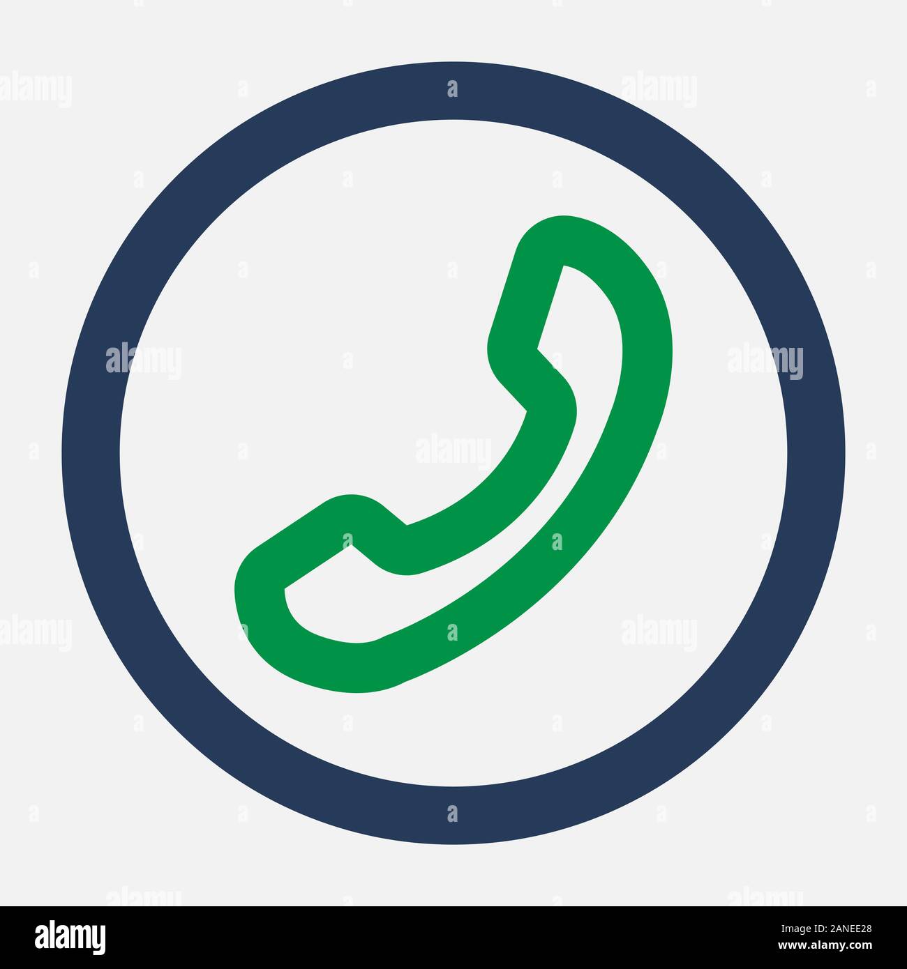 Green phone tube icon. Call me the answer icon Stock Vector Image & Art -  Alamy