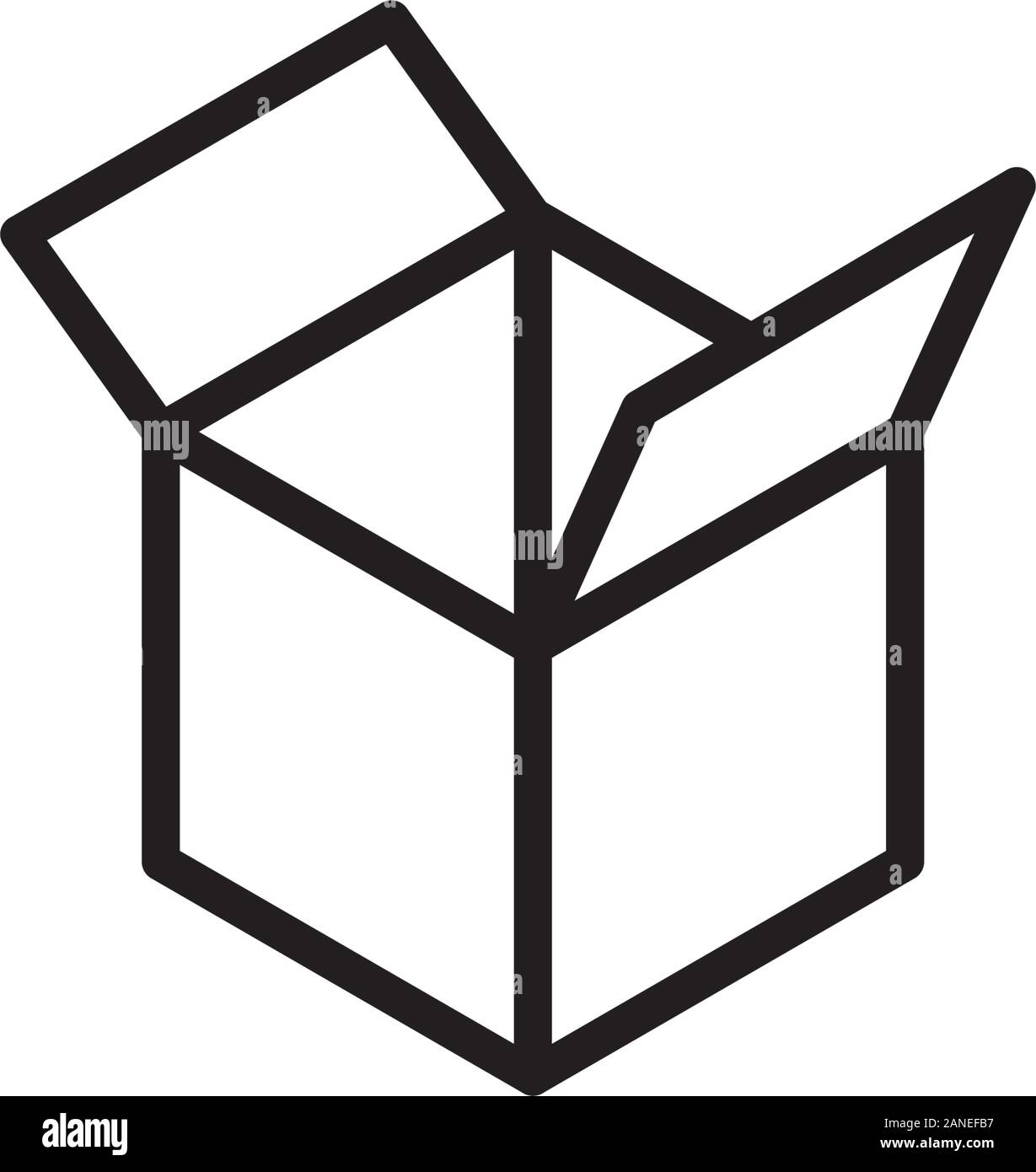 Box vector illustration icon design template Stock Vector Image & Art