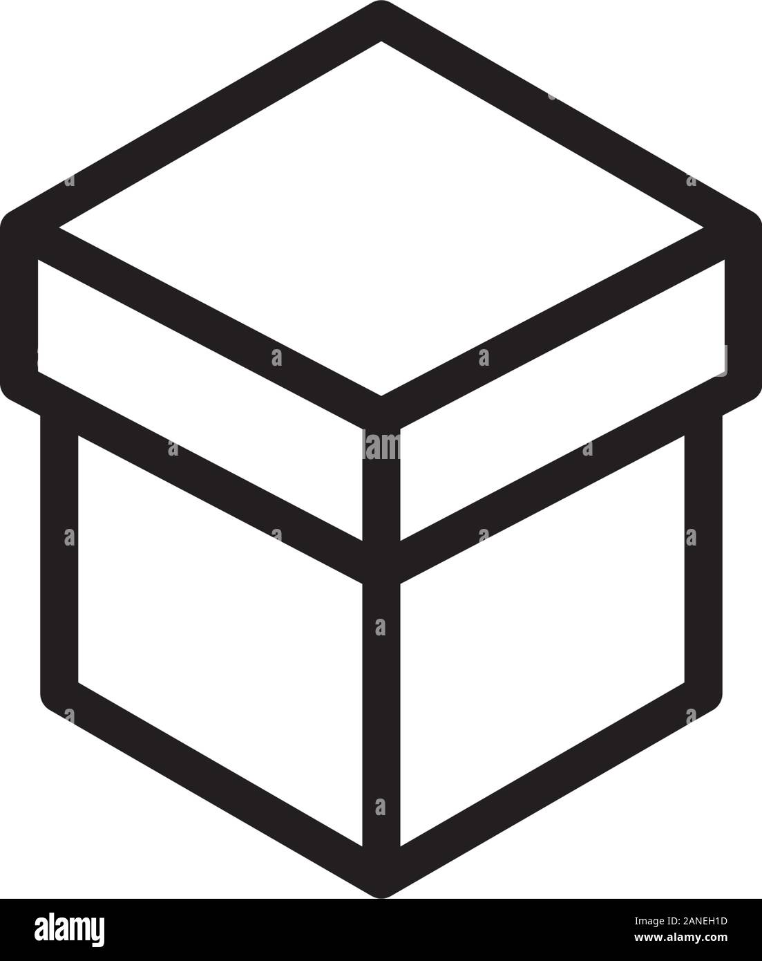 Box vector illustration icon design template Stock Vector Image & Art