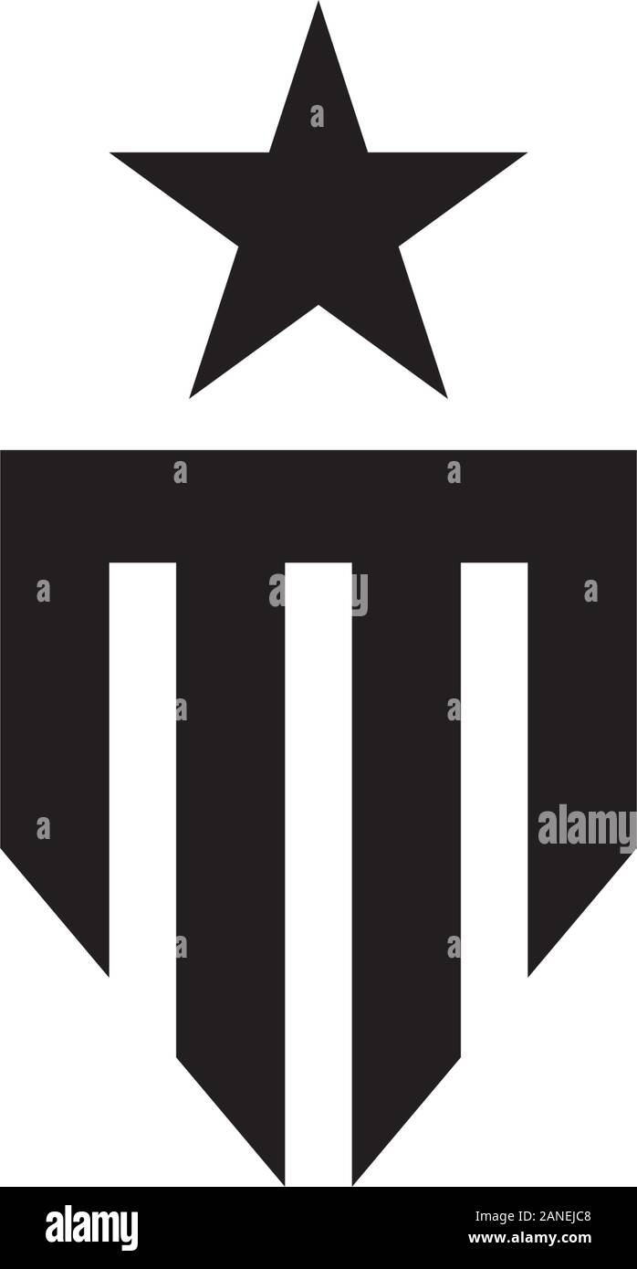 army military vector icon design template Stock Vector