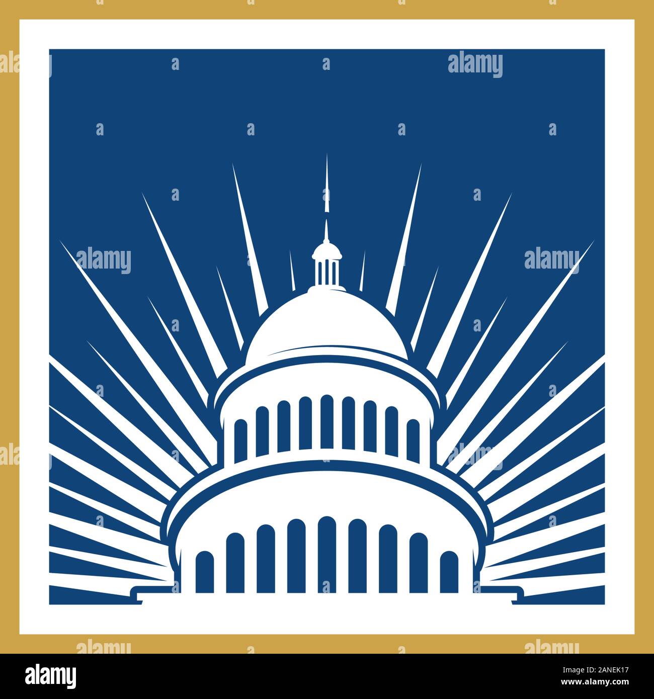 Capitol vector icon illustration design template Stock Vector Image ...