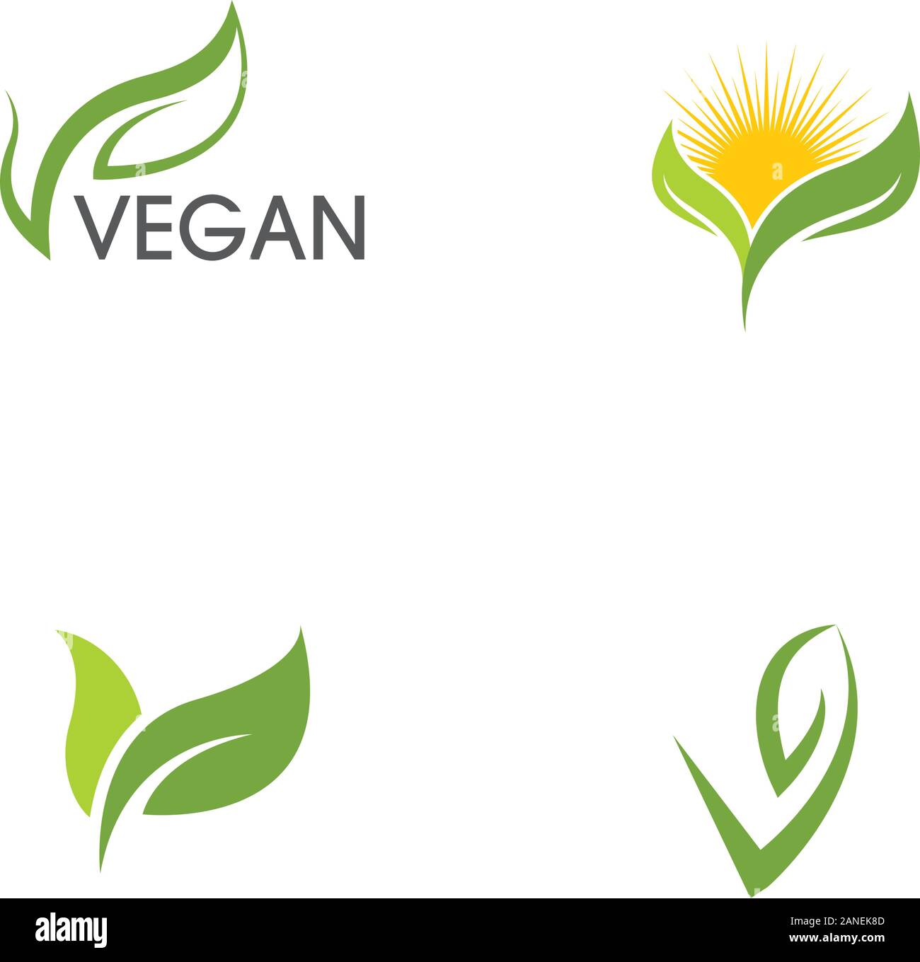 Vegan vector icon illustration design template Stock Vector Image & Art ...