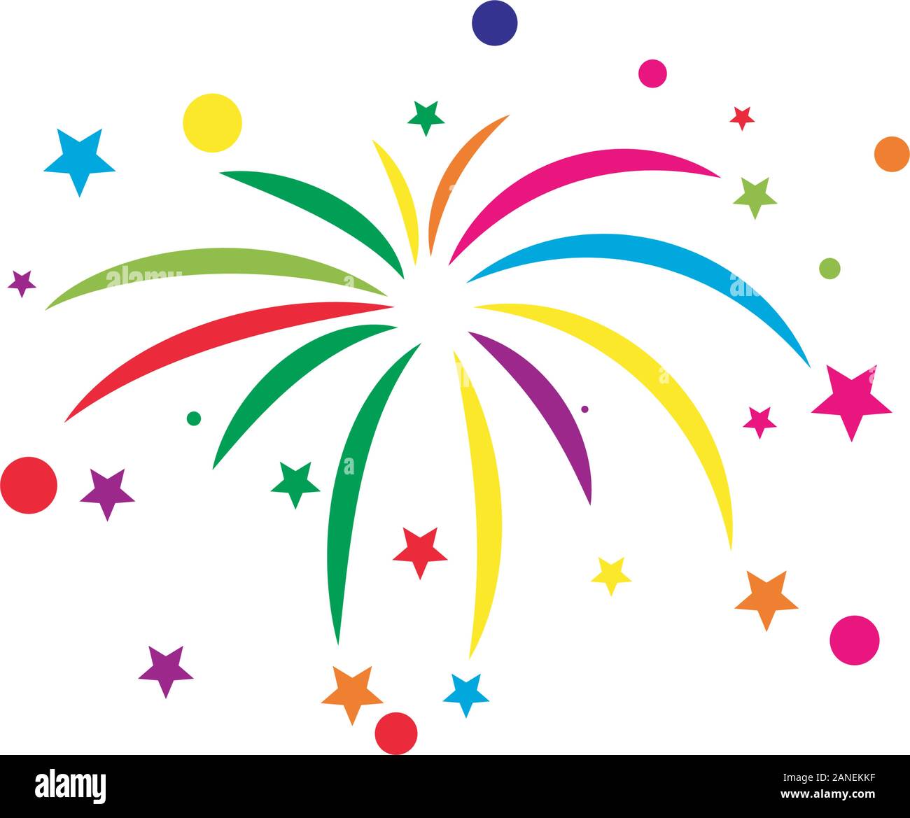 Firework vector icon illustration design template Stock Vector Image ...