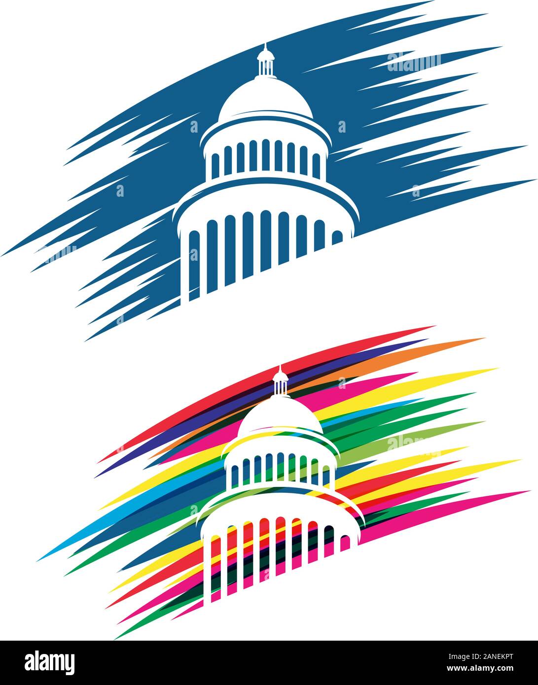 Capitol building dome construction Stock Vector Images - Alamy