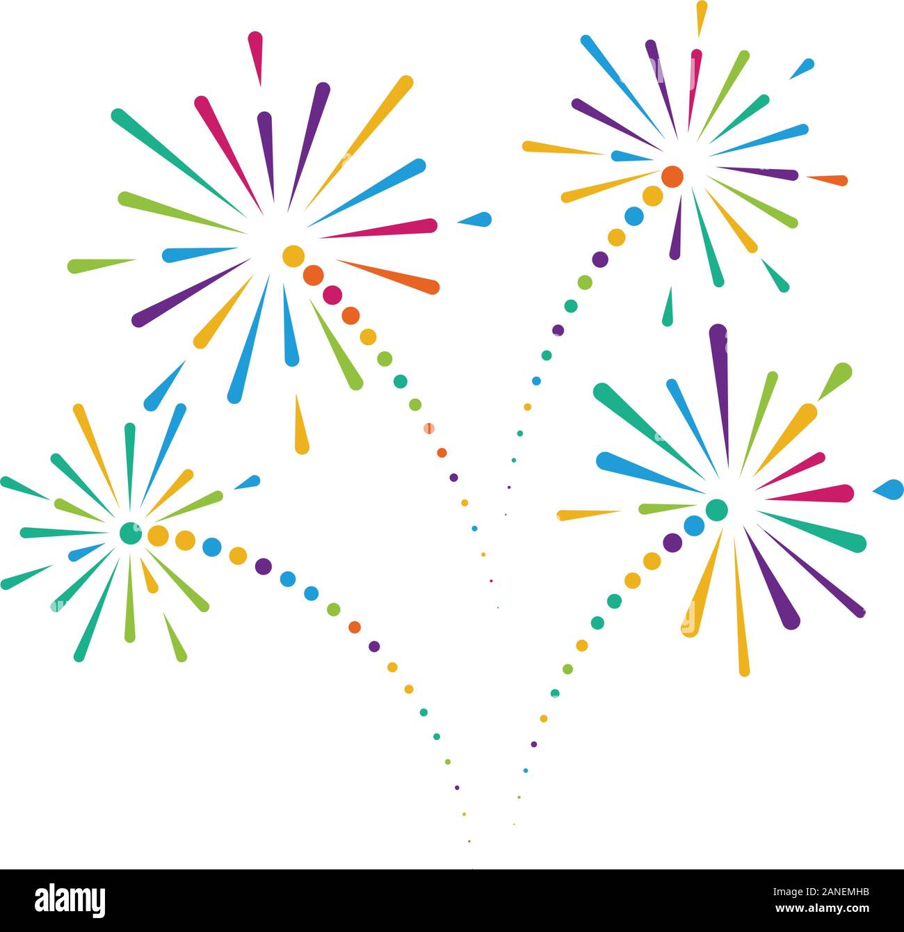 Firework vector icon illustration design template Stock Vector Image ...