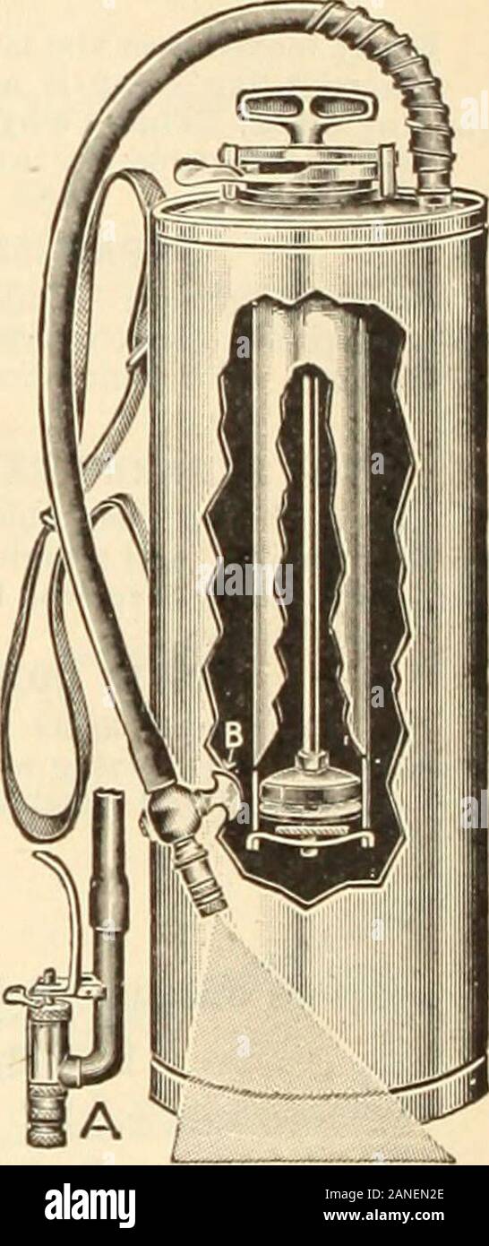 Farquhar's 1910 garden annual . Truclt and Barrel Sprayer. AutoSpray