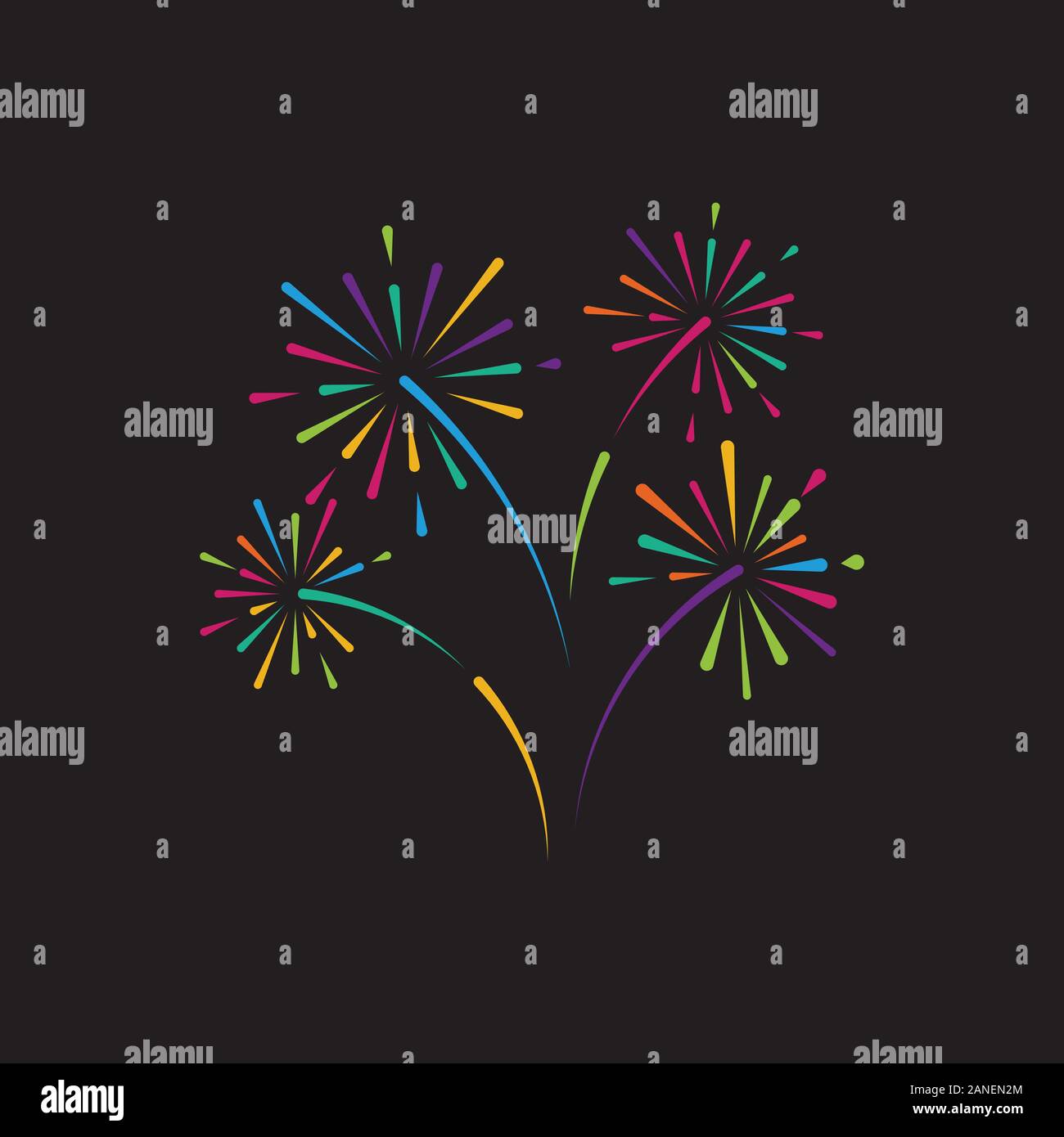 Firework vector icon illustration design template Stock Vector Image ...