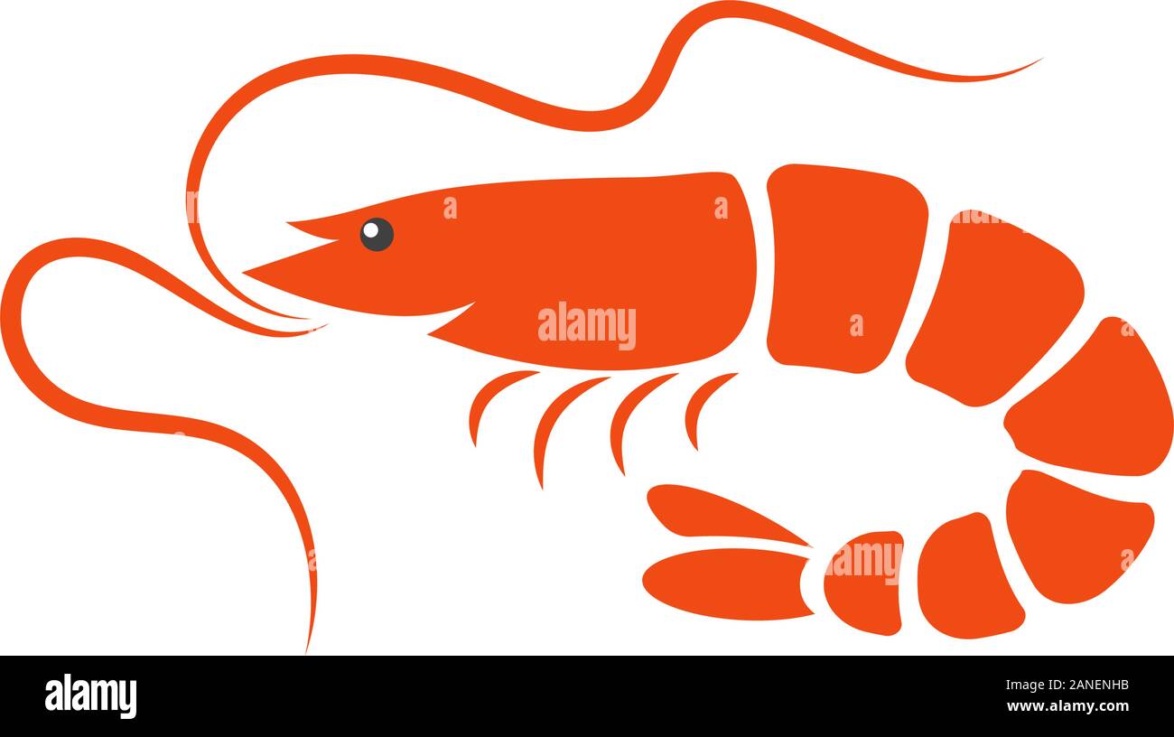 Shrimp vector icon illustration design template Stock Vector Image ...