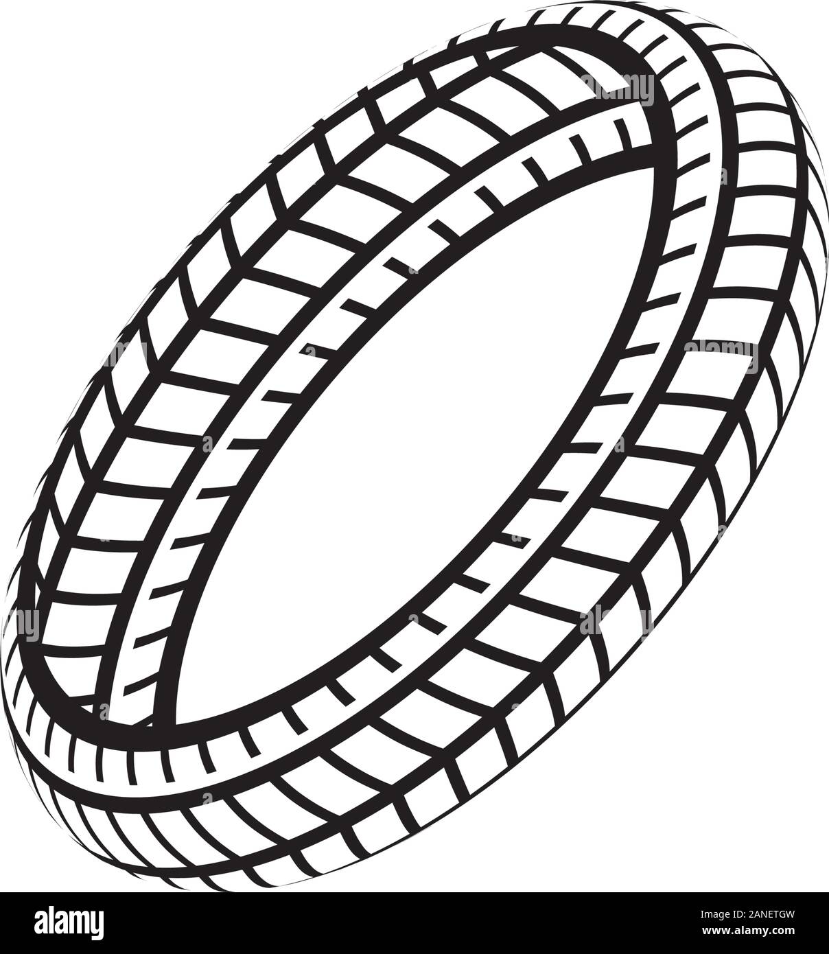 Tire vector icon illustration design template Stock Vector