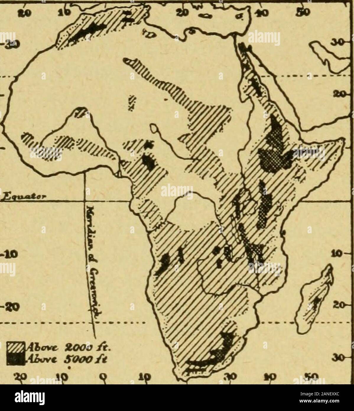 The international geography . exceptionto find land below that