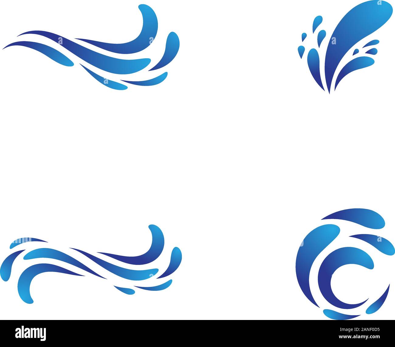 Water wave icon vector illustration design logo Stock Vector Image ...