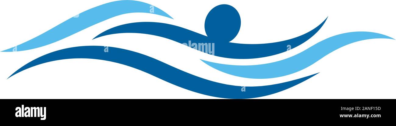 swimming Vector illustration Icon design Template Stock Vector Image ...