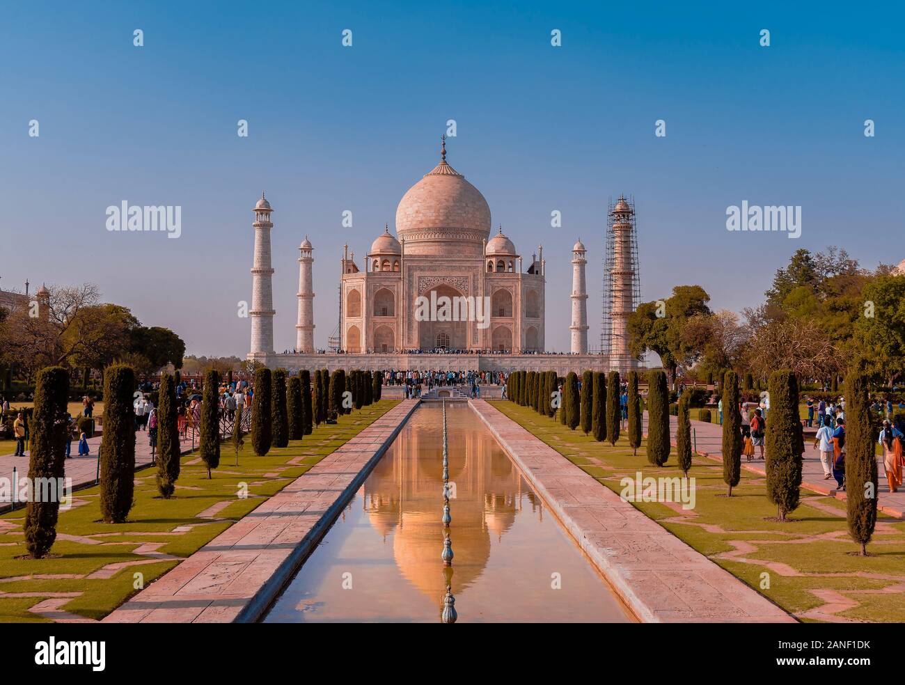 The Taj Mahal is an ivory-white marble mausoleum on the south bank of ...