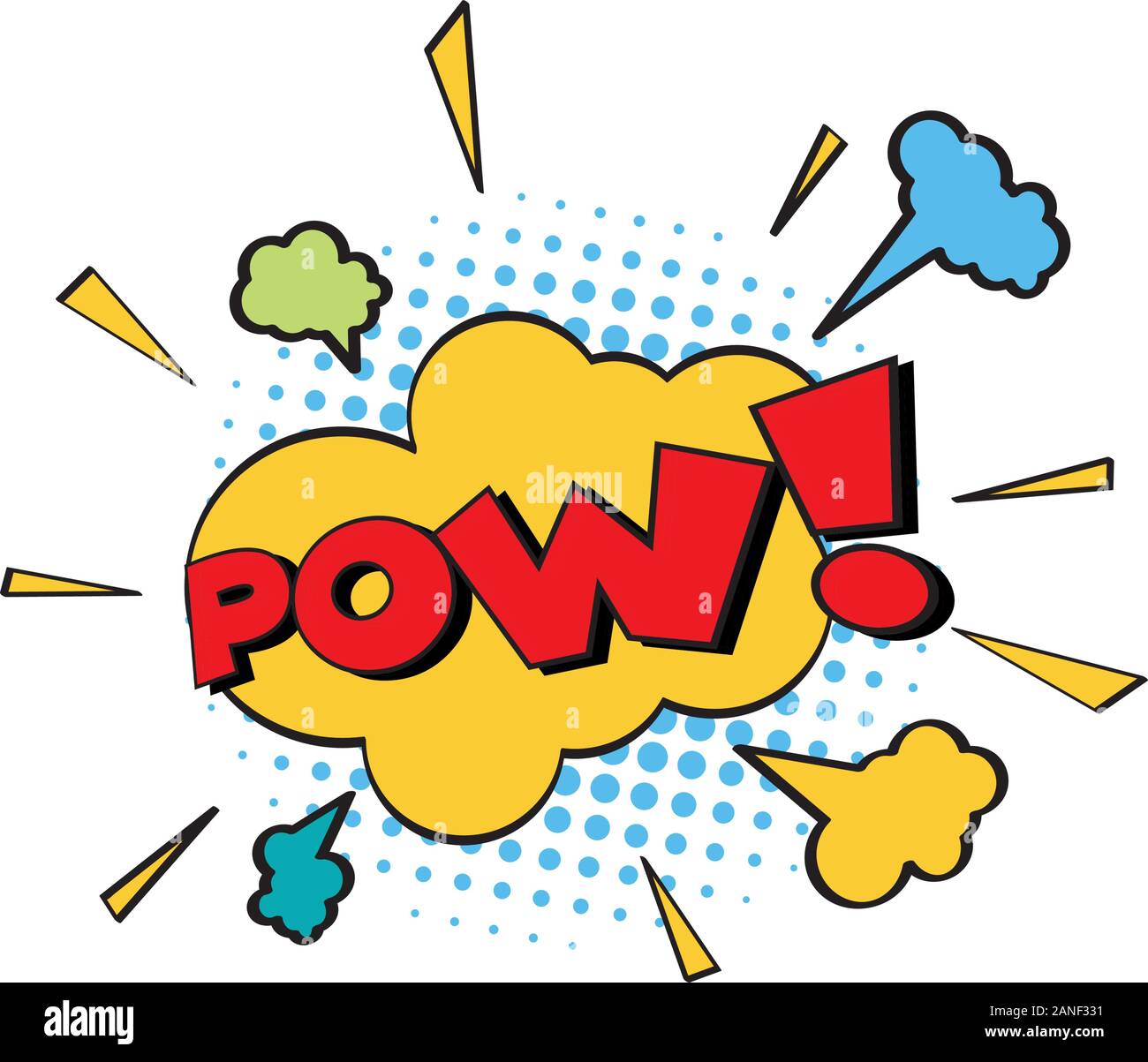 Comic Text, Pop Art style.Cartoon sound effect illustration Stock Vector  Image & Art - Alamy