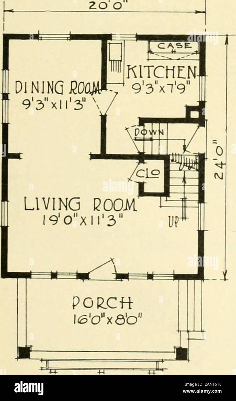 Central's book of homes . Size 20 0 .24 0 Design 12241-B 6 Roomie and Batli ^ I ^HE desire to own a home is a natural, primitive instinct of any re-*- incentive in all ages. The ahove design may meet some ambition L   zoo eal man and woman. It has been mans sublimeman s dream of wife, child and home.. ni.irKNSioxs Width over all 2.. ft. Depth overall .S6ft.6in. fViliii? height, Tst floor. i» ft. (Viliiis: height, 2nrt tloor. S ft. Basement heifj-lit.... (&gt; ft. s in. MODERN KITCHEN CASES OR CABINETS ARE ESSENTL4L IN YOUR NEW HOME. WE HAVE MANY STYLES TOSELECT EROM. Stock Photo