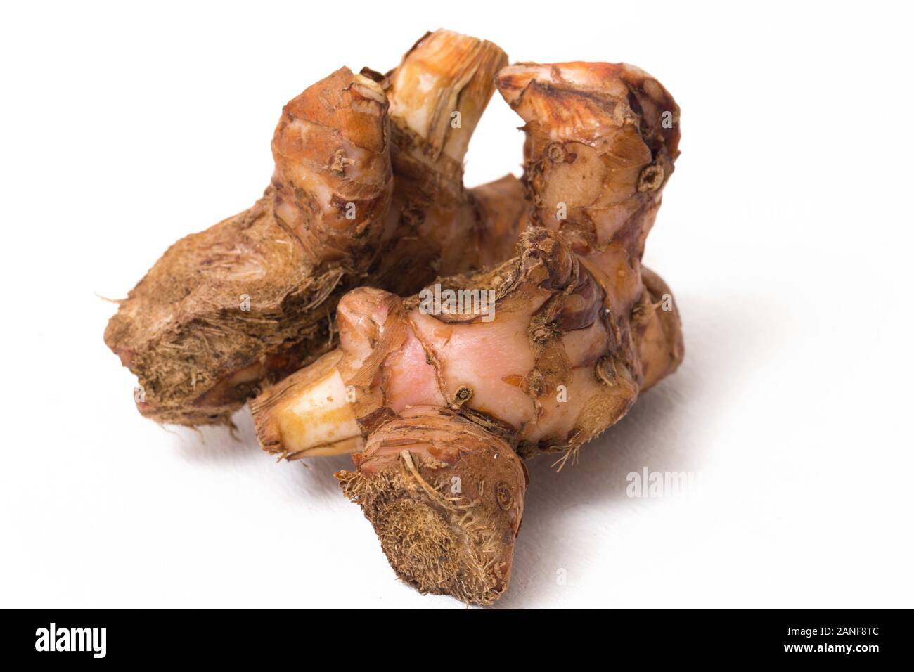 Natural Galangal Rhizomes In Indonesia Called Lengkuas Or Laos Are Used In Traditional Asian Cuisines Isolated On White Background Stock Photo Alamy