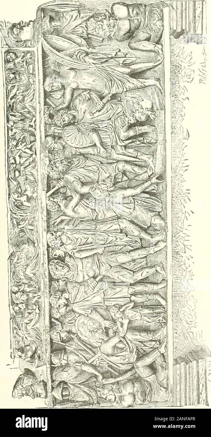 History of Rome, and of the Roman people, from its origin to the invasion of the barbarians . A DANCER.. -o o &lt;w HiOuM&lt;( o W oo l-» « O H o Ko H a WoPo B B1O MAN NEKS. 295 who built them, but of the poets who wrote immoral dramas, and ofthe spectators who desired licentious entertainments. Even while thepopular amusements still kept somewhat of their primitive charac-ter,— that of religious mysteries, — the audience Loved to laugh atthe coarse wit and obscenities with which at the Floral Gaines I In-strictest republicans allowed themselves to he amused. What, then,did these customs becom Stock Photo