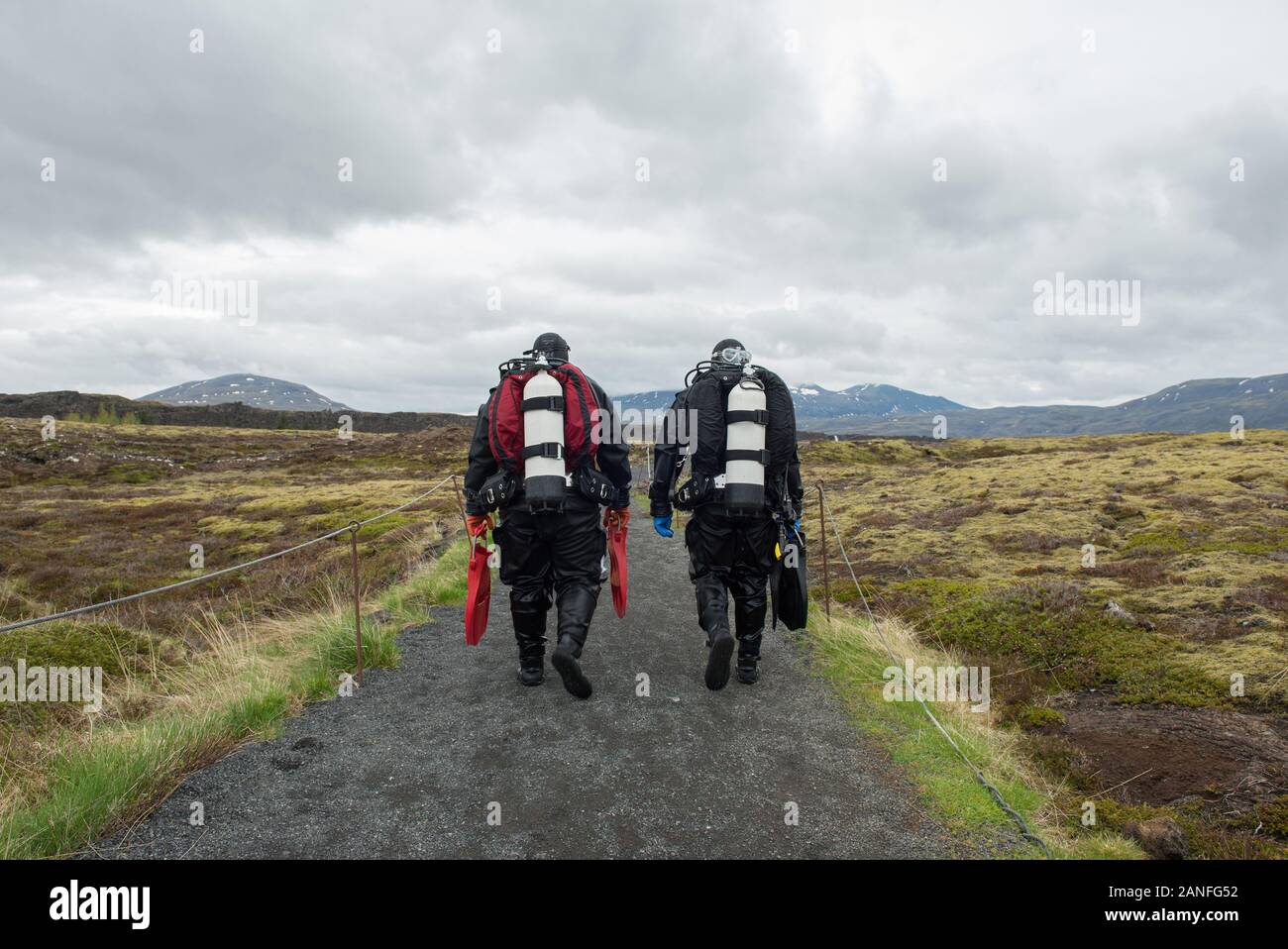 Scuba Path Tectonic rift underwater hi-res stock photography and images - Alamy