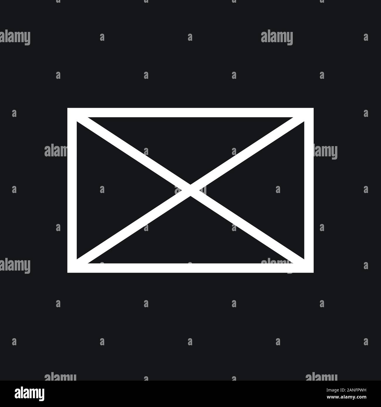 Envelope icon, vector mail envelope and letter symbol Stock Vector ...
