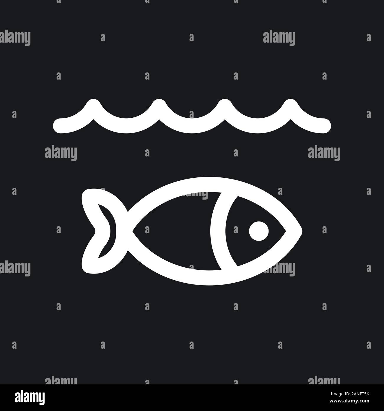 Fish Icon, vector illustration for design Stock Vector Image & Art - Alamy