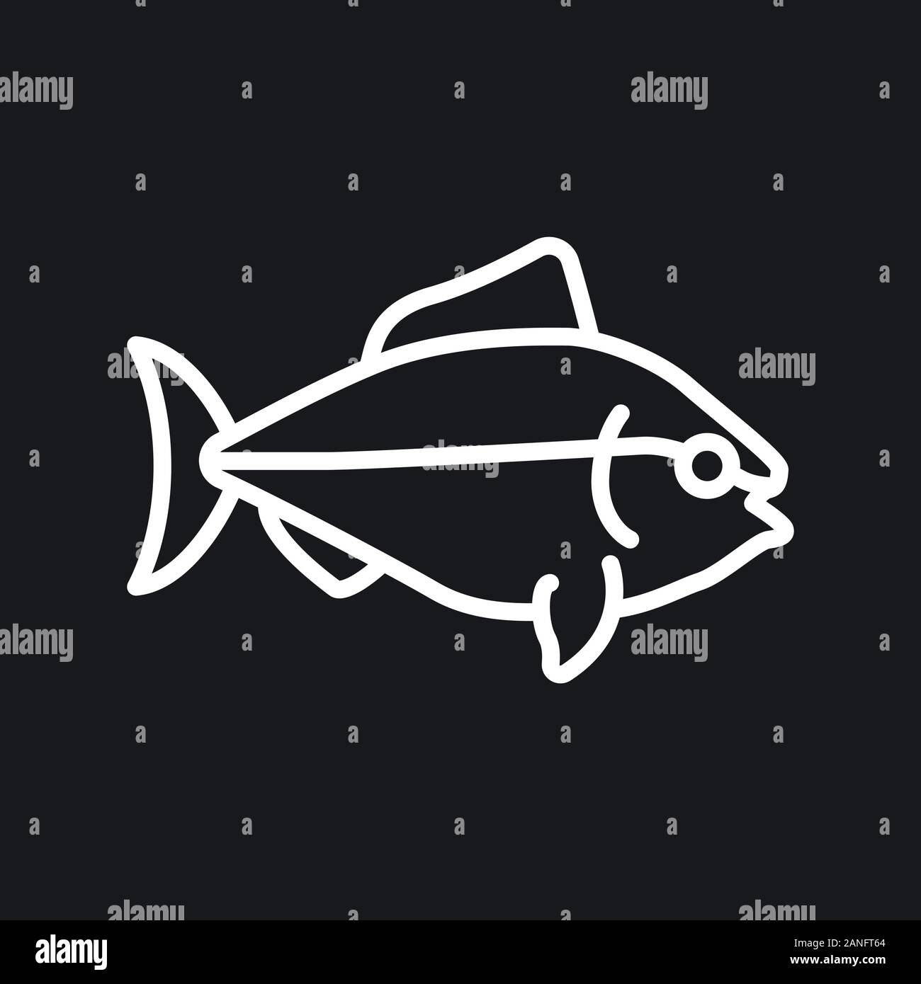 Fish Icon, vector illustration for design Stock Vector Image & Art - Alamy