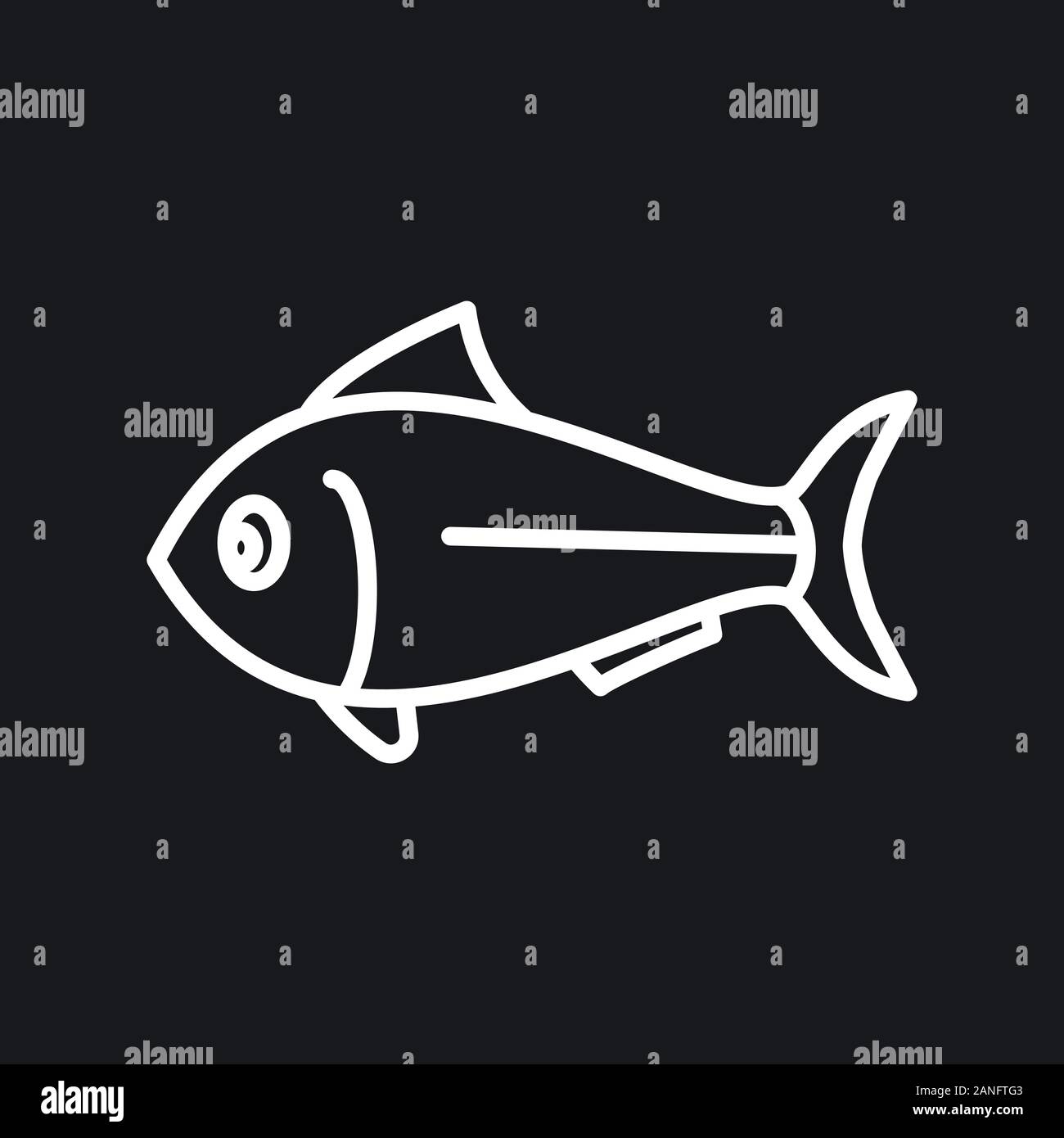 Fish Icon, vector illustration for design Stock Vector Image & Art - Alamy