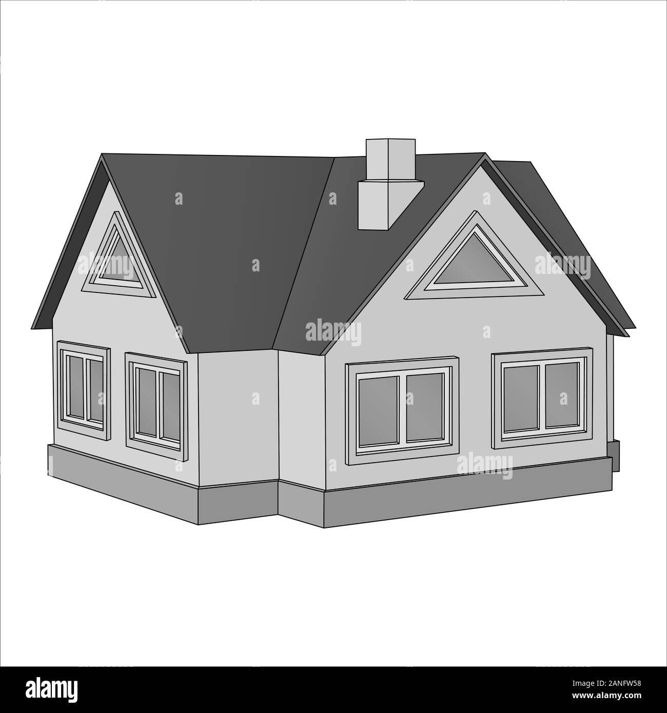 Private cottage. Flat icon Stock Vector Image & Art - Alamy