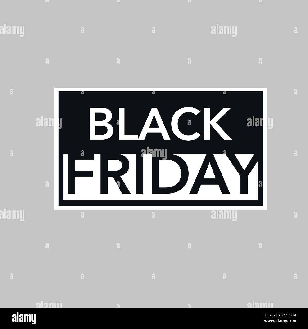 Black friday label stamp isolated on white background for promotion. Vector illustration EPS10 Stock Vector
