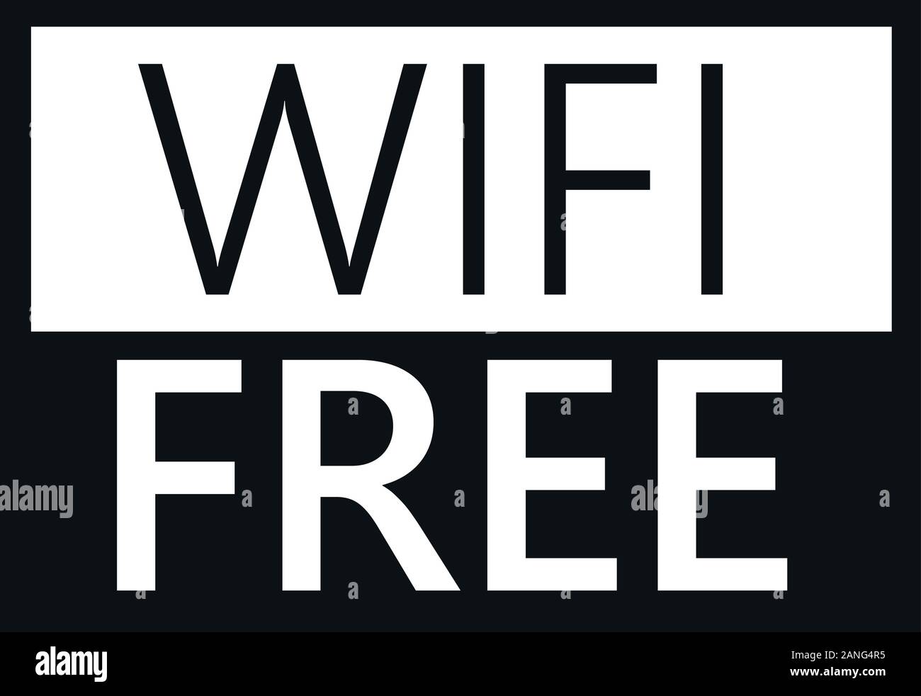 Free wifi icon. Trendy Free wifi logo concept on white background from Hotel and Restaurant collection. Suitable for use on web apps, mobile apps and print Stock Vector
