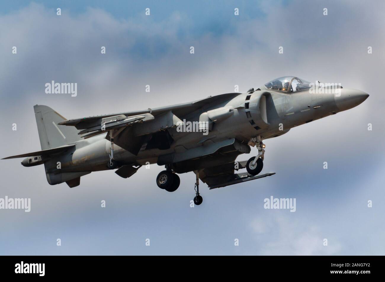 Harrier Jump Jet In Full Hover Stock Photo - Alamy