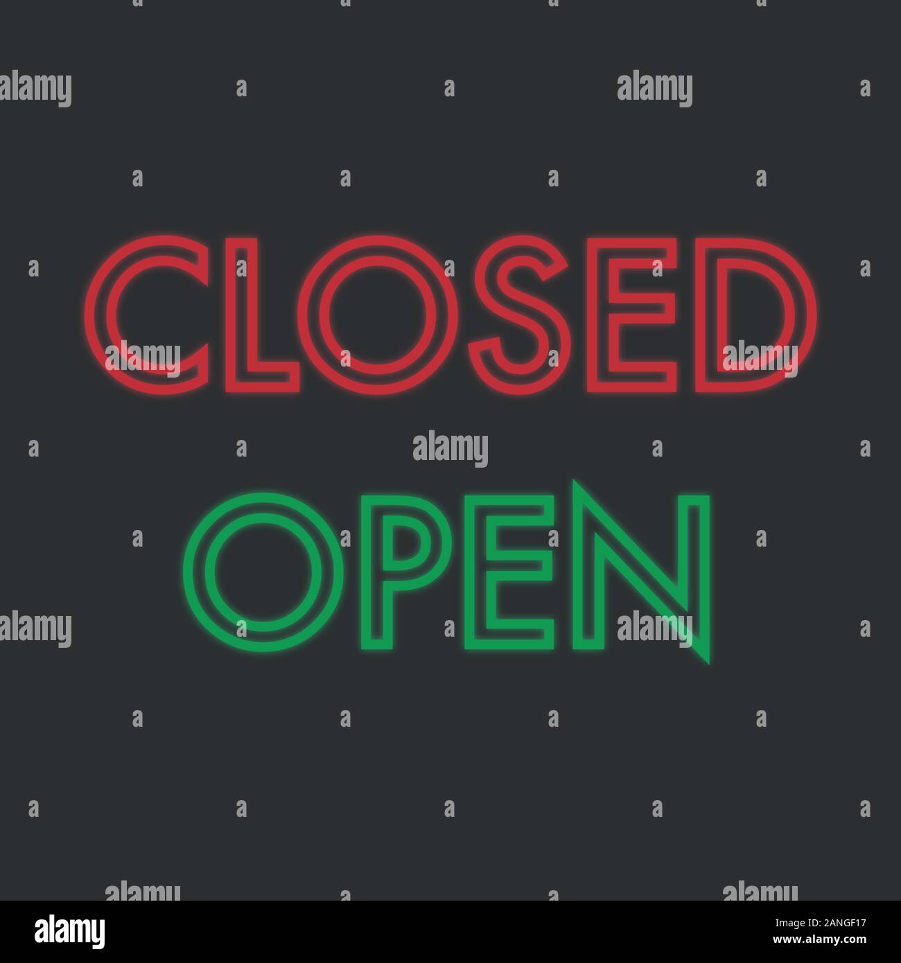 Neon door green glowing hi-res stock photography and images - Alamy