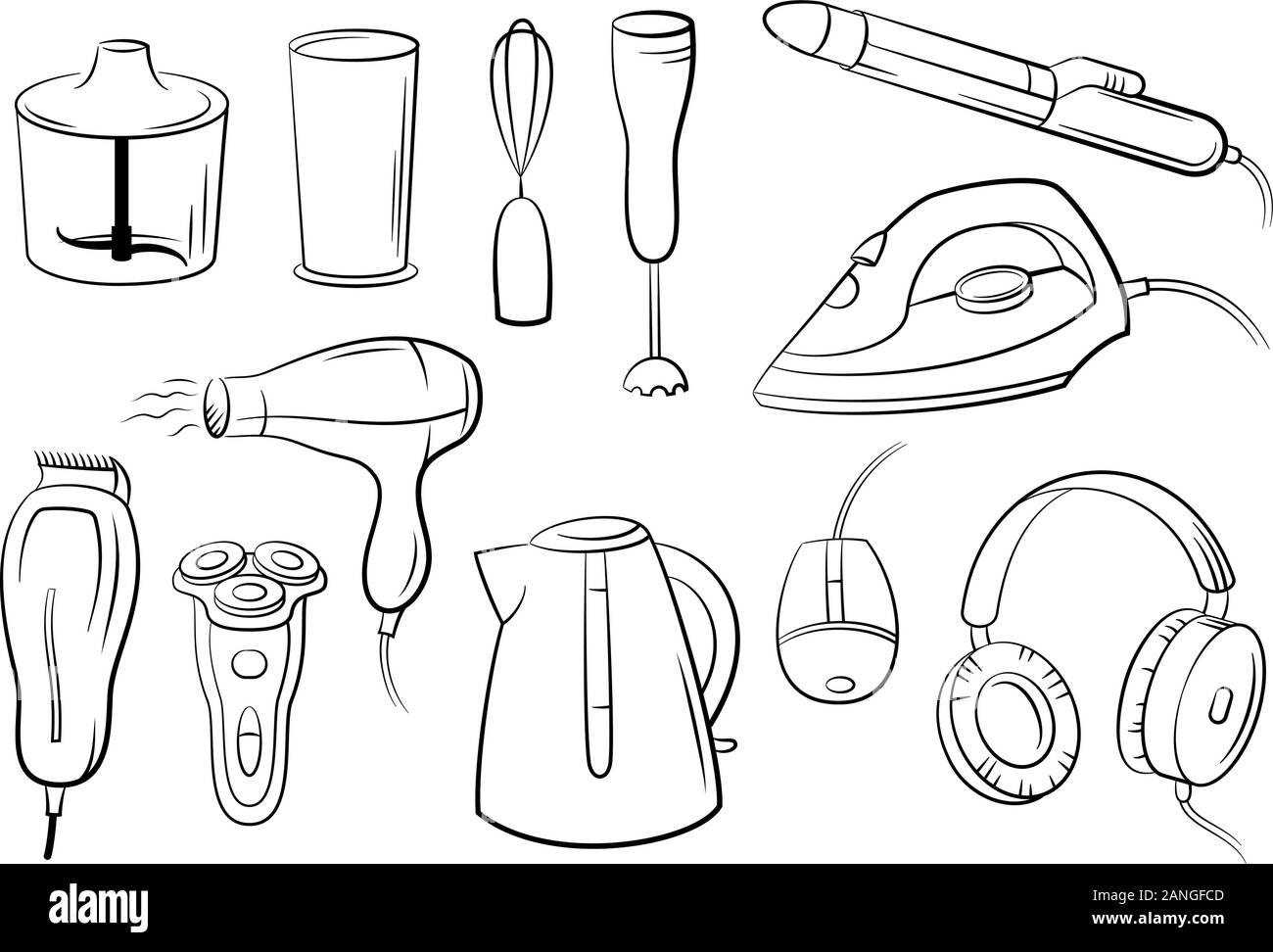Set of Technical Equipment Stock Vector Image & Art - Alamy