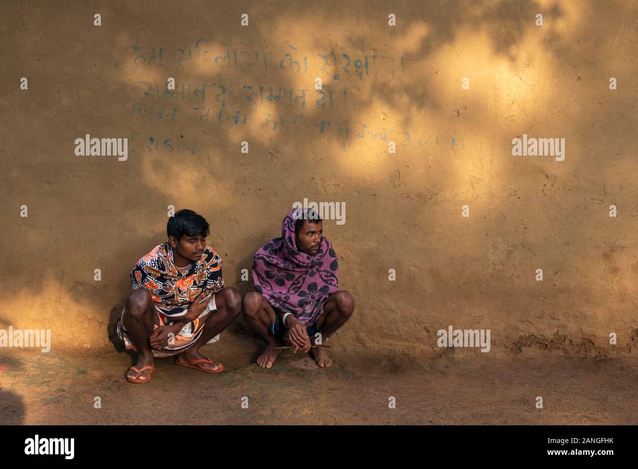 Villagers in Morning , Jagdalpur, Bastar, Chhattisgarh Stock Photo