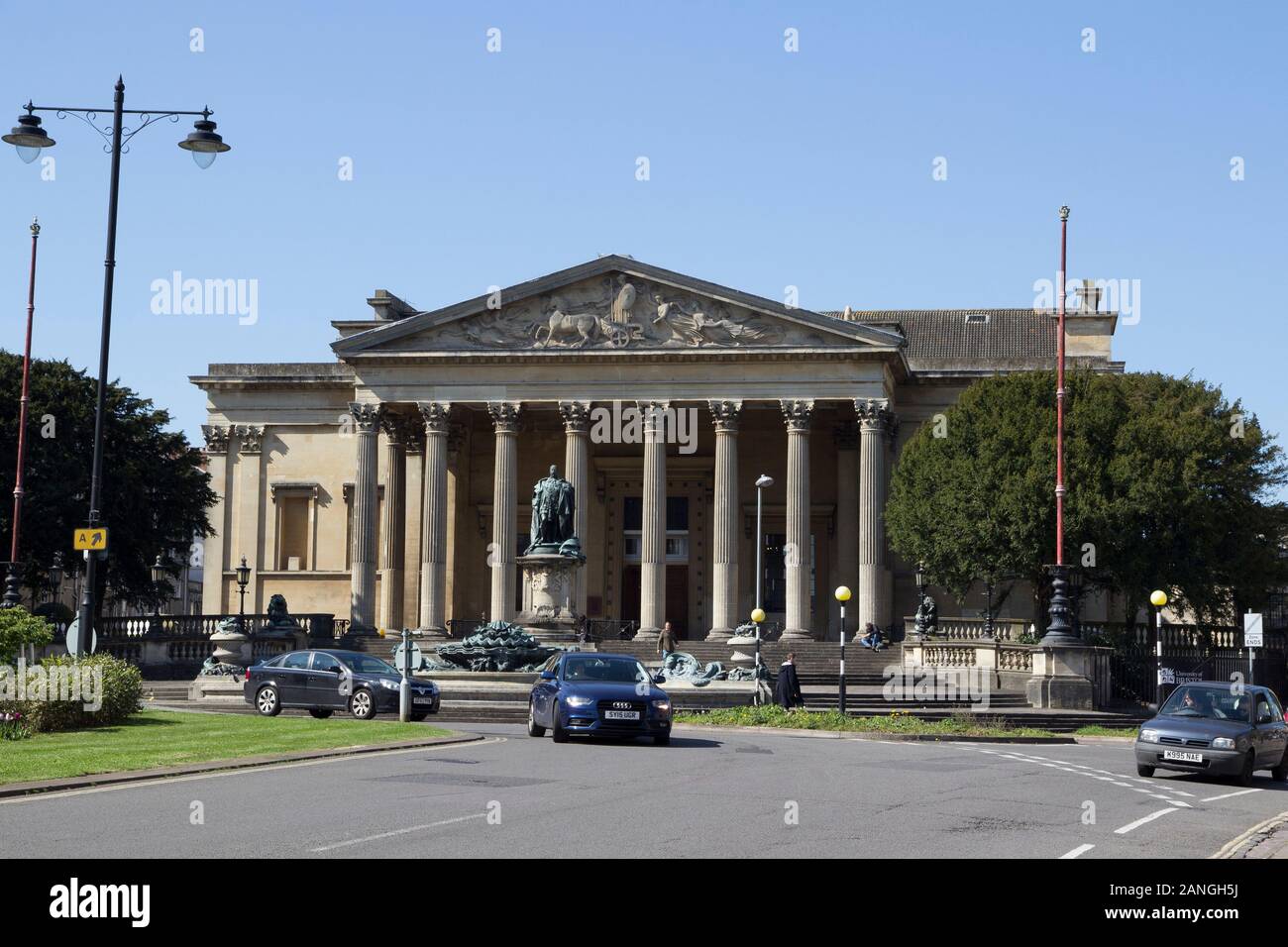 BRISTOL, UK - APRIL 8, 2019. The Victoria Rooms, houses University of Bristol's music department, designed by Charles Dyer and constructed between 183 Stock Photo
