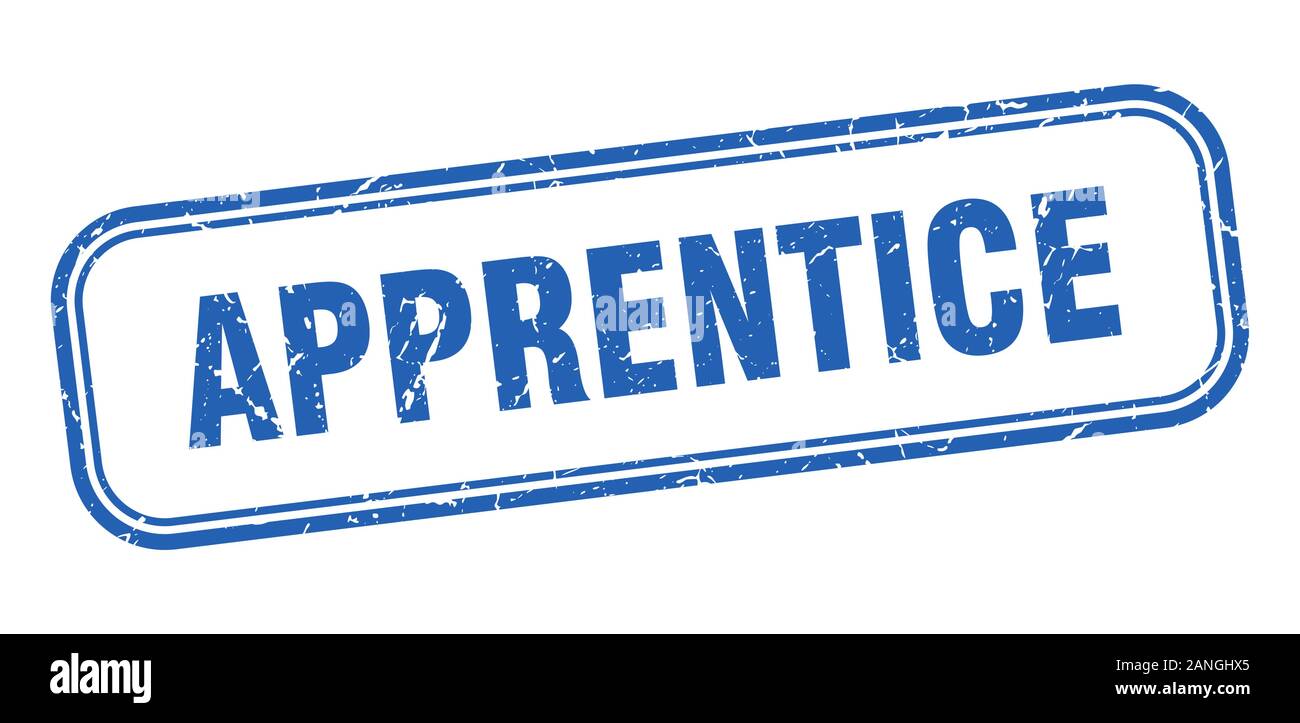 apprentice stamp. apprentice square grunge blue sign Stock Vector