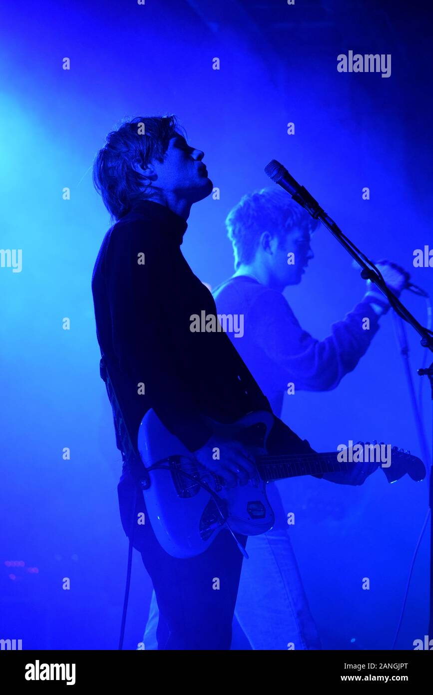 Fontaines DC on stage at Rockaway Beach, January 2020 Stock Photo