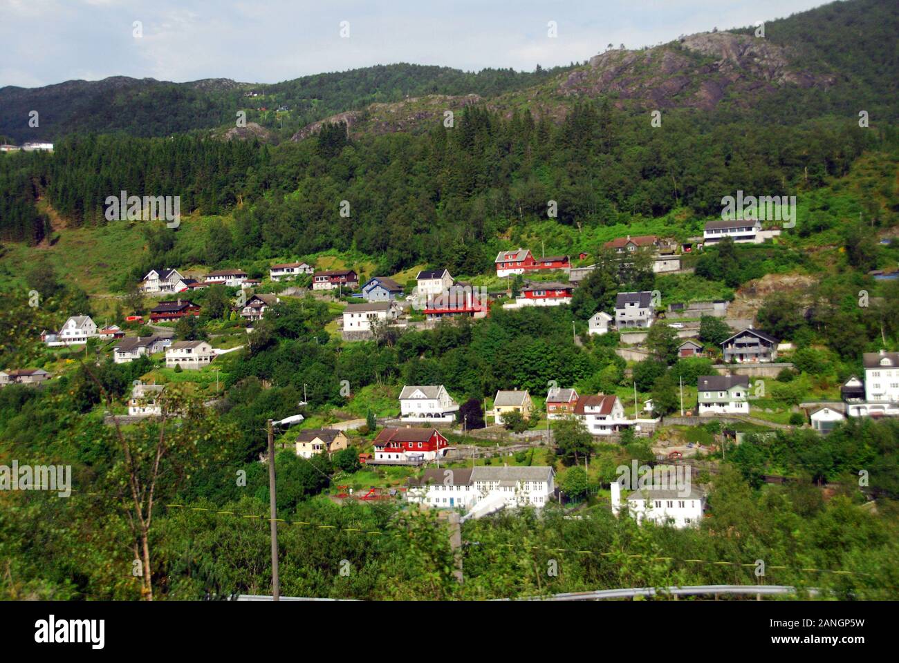 Norway, from Oslo to Bergen Norwegian nature Stock Photo