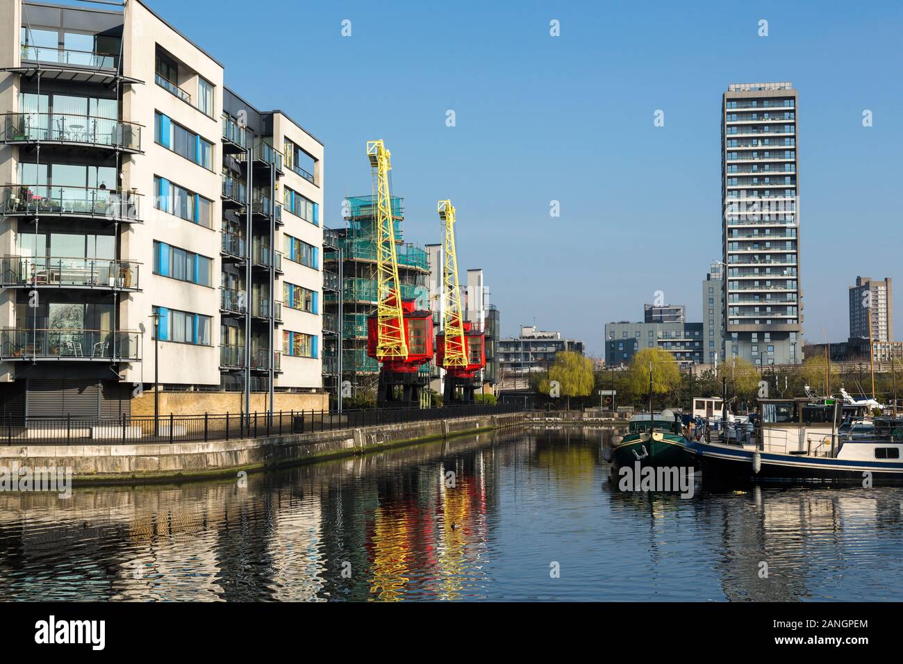 Dockland area, London, England Stock Photo