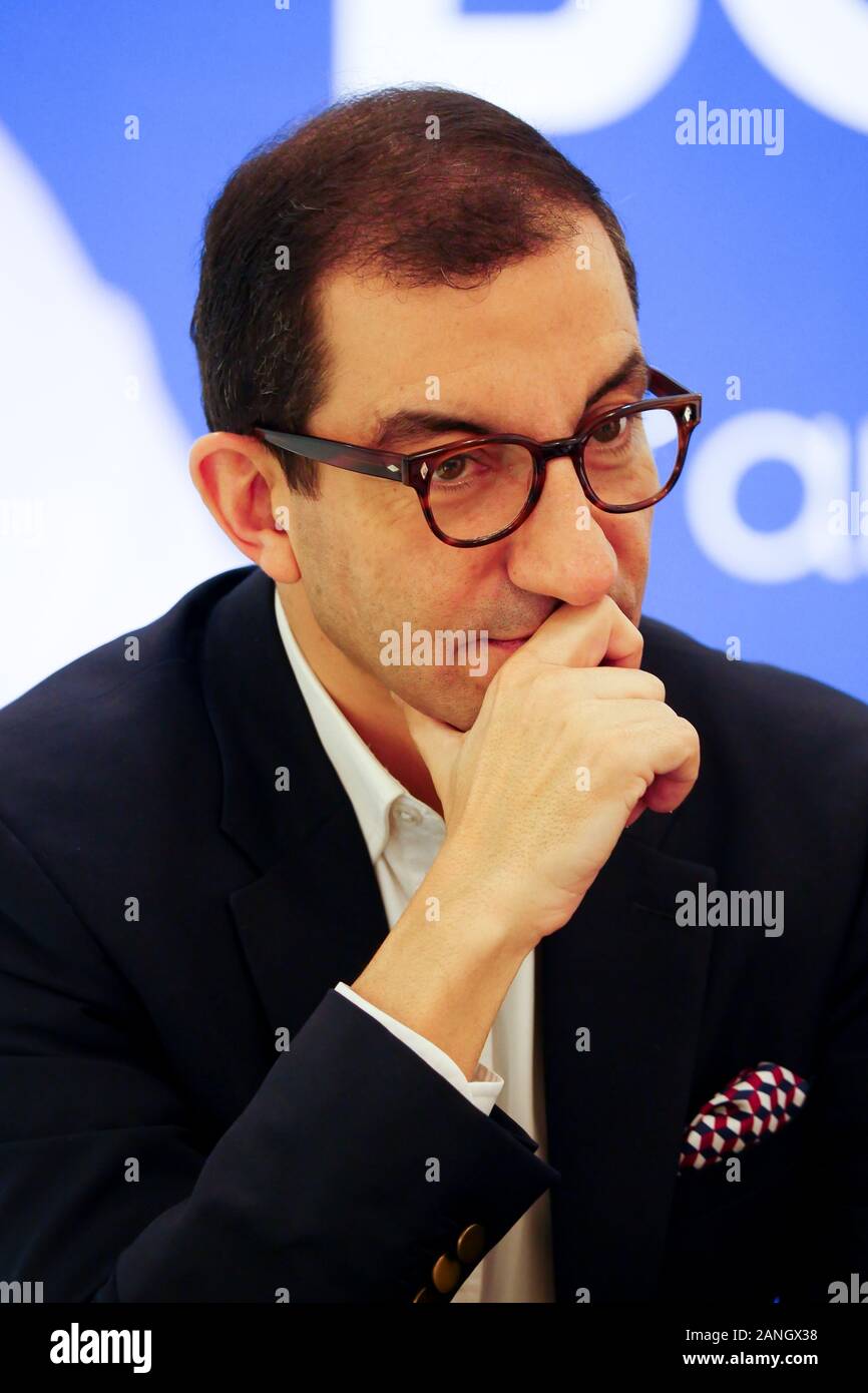 French far right polemist and member of Rassemblement National, Jean Messiha,  attends Press Conference in Vaulx-en-Velin, France Stock Photo - Alamy