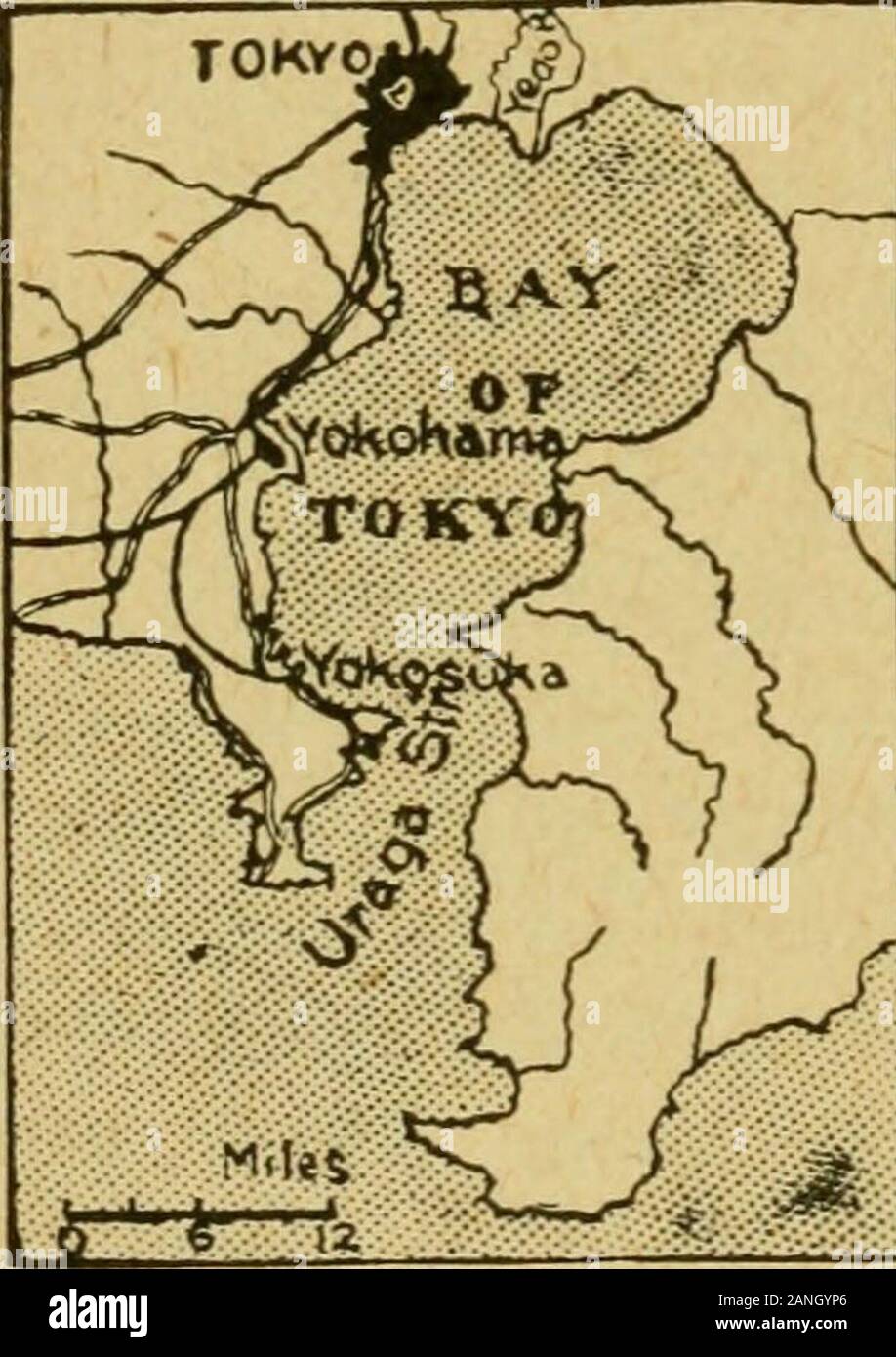 The international geography . al. Osaka, lying on the Yodo-gawa, the river which drains Lake Biwa,and only twenty-six miles distant from Kyoto, was already a flourishingcommercial centre at the beginning of the seventeenth century. It was alsothen noted for its castle and the magnificence of the palace built withinits walls. At the present day the city covers an area of nearly sixty-foursquare miles, and is intersected by numerous canals to facilitate the trans-port of commerce. Osaka is the chief centre of the cotton-spinningindustry. A considerable development in ship-building, on Europeanli Stock Photo