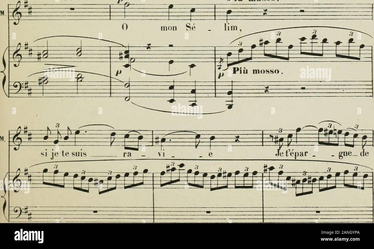La statue; opéra en trois actes de JBarbier & MCarrèPartition chant et piano transcrite par Georges Bizet . Andaiite. ^ ^ (siiiftiiuuillant près de S^lim ) ^ ï -moi quelques iiis _ lanls.Aiidaiite. rR=^ ^a ^ m ?9- ^ m È /•r. .., C i« i ^M rr r f {1:stropbe) 1, Più mosso.. (V.û.) A.C. 8li8 270 ^^ H==?^ t ^-y-T WJNii* r ^ » o F je te lais _ se ma vi vniiis rémoras En te(ji:;itatit Stock Photo