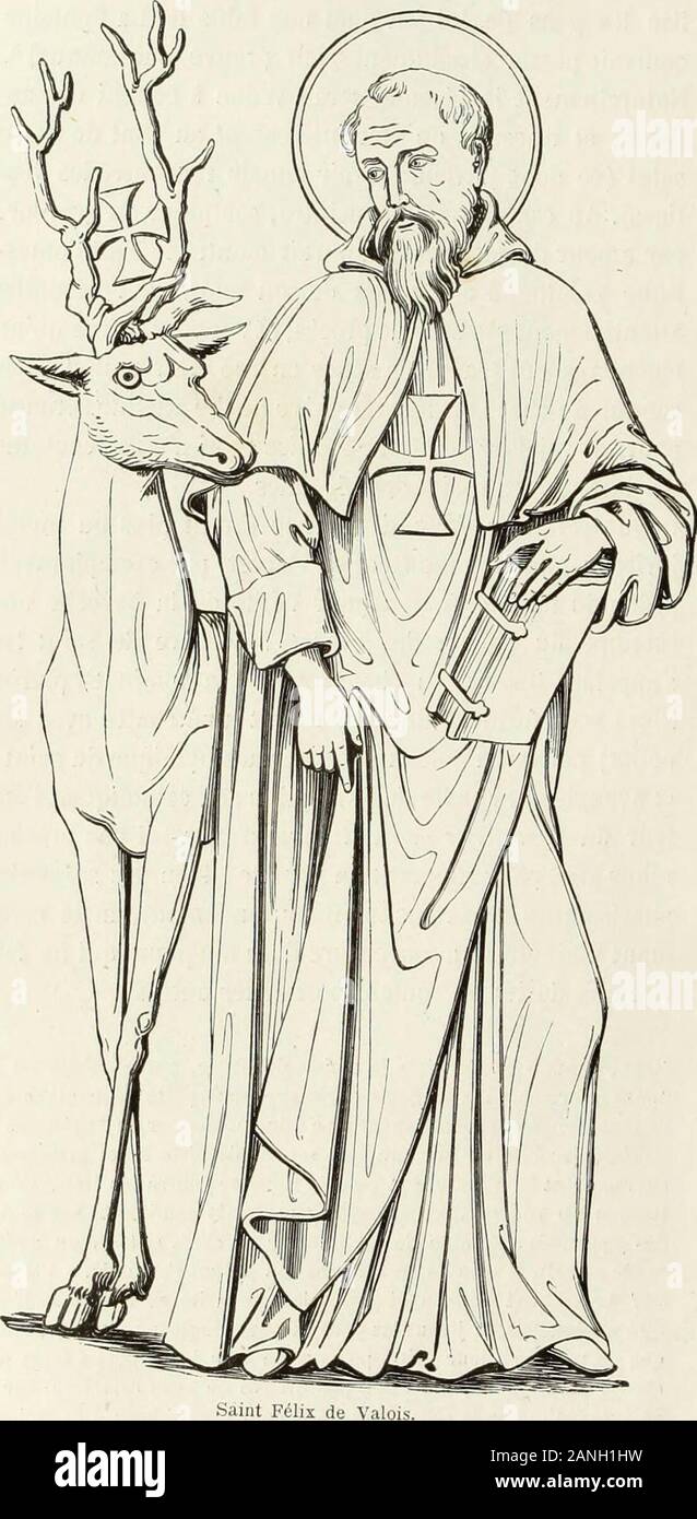 Caractâeristiques des saints dans l'art populaire . s non pas preuve de beau caractère; car jene puis croire que la conviction y soit pour grandchose. Des pléjugésse comprennent ; mais, quand il sagit de les exprimer par écrit pu-blic, on devrait dabord bien les soupeser.3. Les Catalans disent : « Asi esta el pages entre dos advocatsComo el pagel entre dos gats. » Mais jignore si la France a jamais eu locution semblable. Mettonspourtant que ce soit vrai, sur lattestation pure et simple dHenriEstienne qui aurait mieux agi en donnant ses preuvest 728 RELIGIEUX. — RENARD. RELIGIEUX, MOINES, etc. Stock Photo