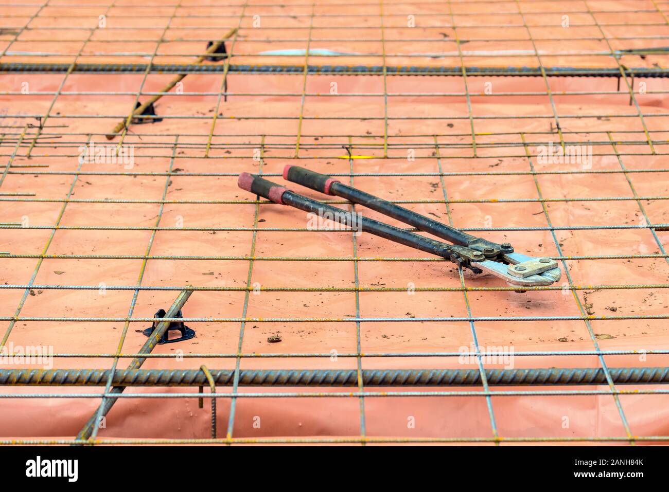 Steel wire mesh cutter wire mesh cutter used in steelfixing process Stock Photo Alamy