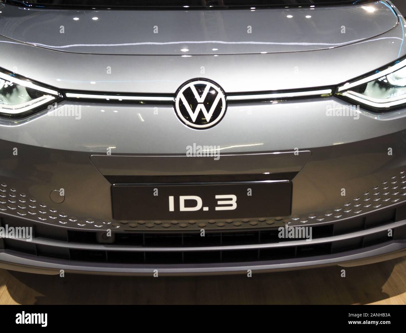 Vienna Auto Show 2020, VW ID3 Stock Photo