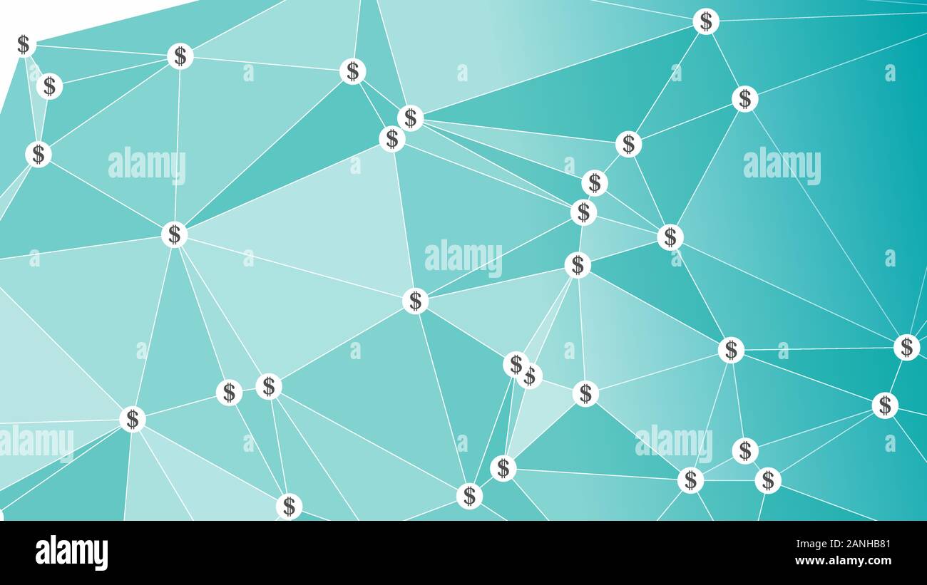 Internet dollar payment, vector money presentation background Stock