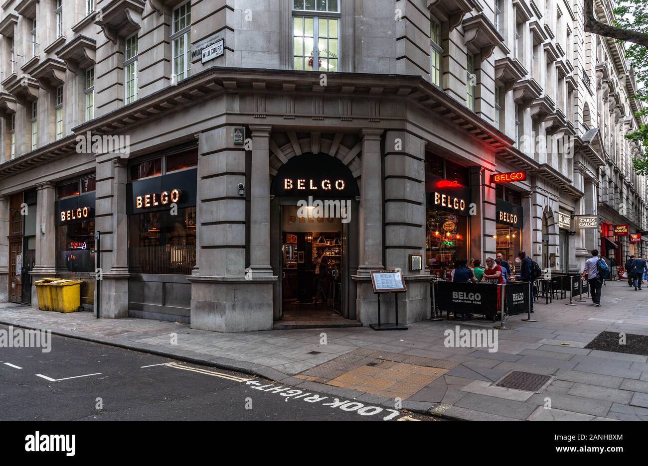 Belgo Restaurant, Holborn, London, England, UK. Stock Photo